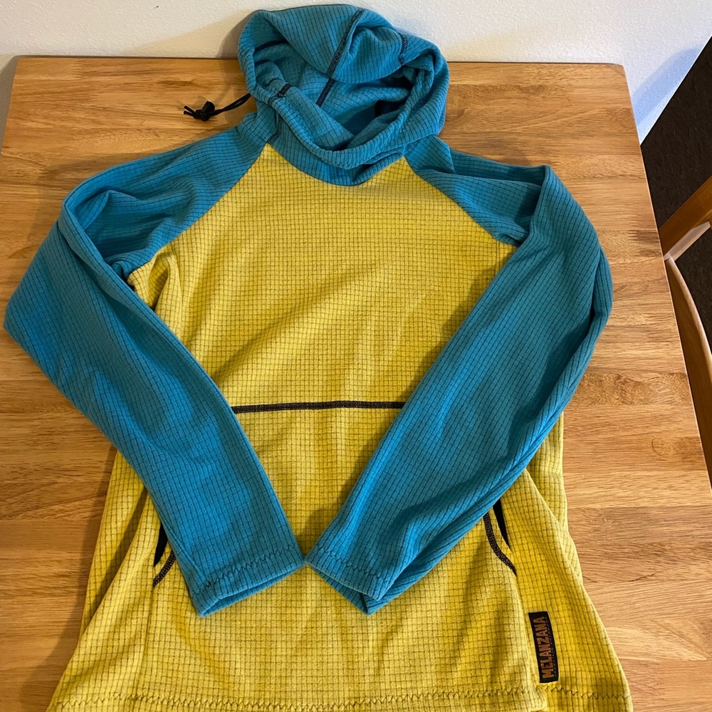 Melanzana micro grid hoodie